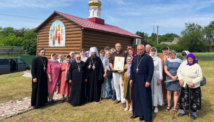 У селі Розумівка відбулася перша Літургія в новому храмі. Фото: Центр інформації УПЦ