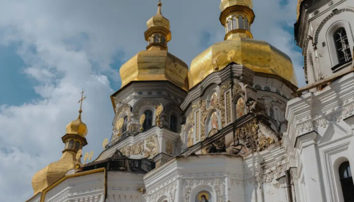 Aftermath of the strike on the Lavra's Dormition Cathedral. Photo: Zelensky's Telegram channel