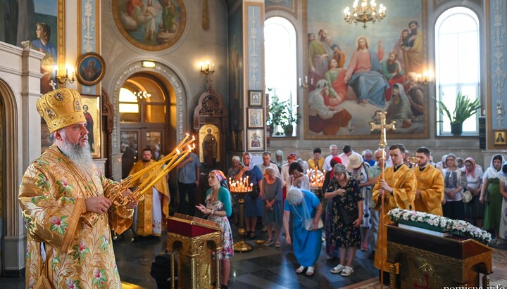 С. Думенко в киевском храме на Берковцах. Фото: ПЦУ