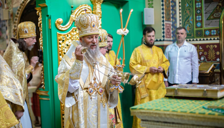 Братство Києво-Печерської лаври відсвяткувало Різдво Іоанна Предтечі. Фото: Facebook митрополита Антонія