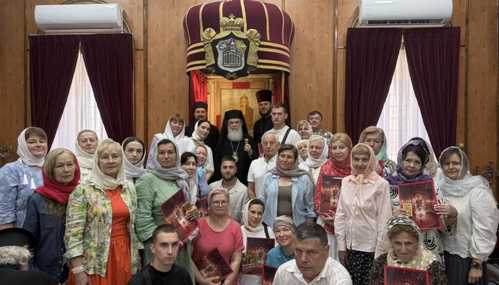 Патріарх Феофіл зустрівся з паломниками УПЦ. Фото: Житомирська єпархія