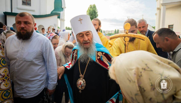 Митрополит Онуфрій звершив урочисту Літургію в Ольгинському соборі Києва. Фото: Київська Митрополія УПЦ