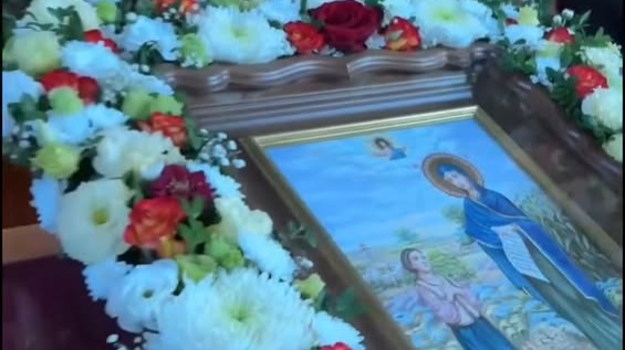 Икона явления Богородицы. Фото: скриншот видео Одесской епархии