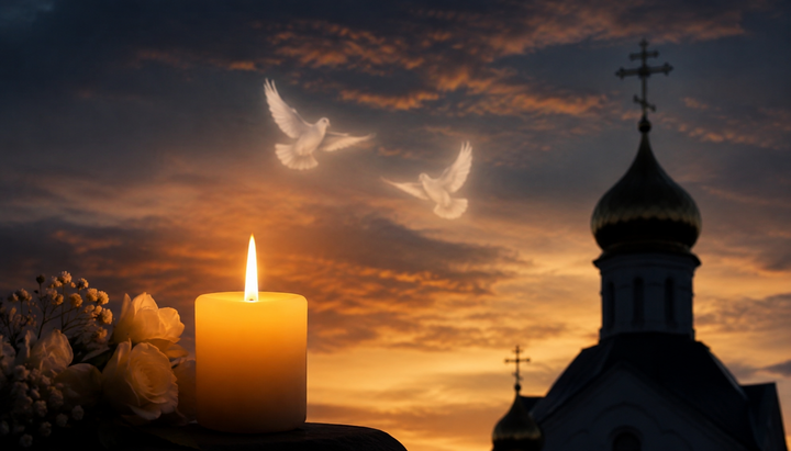 A candle and an Orthodox church. Illustrative photo: UOJ