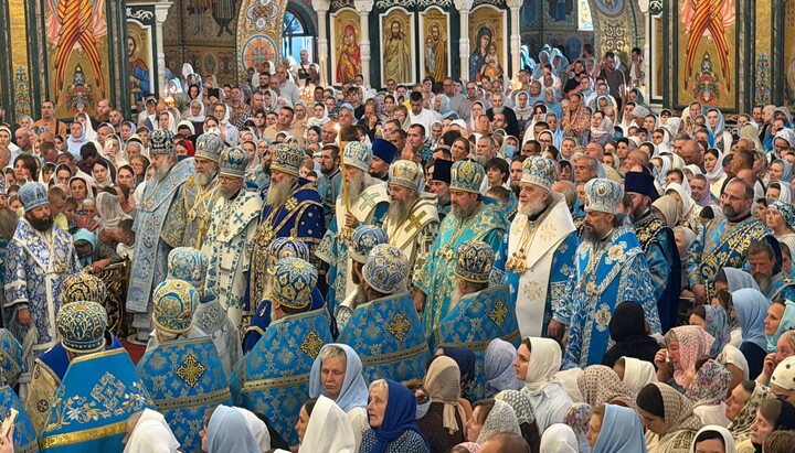 A Divine service at the Pochaiv Lavra. Photo: t.me/peace_youtube_ua