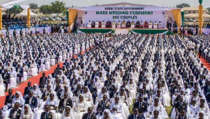 A large-scale wedding ceremony bringing together Muslims and Christians in Nigeria. Photo: Christian Daily