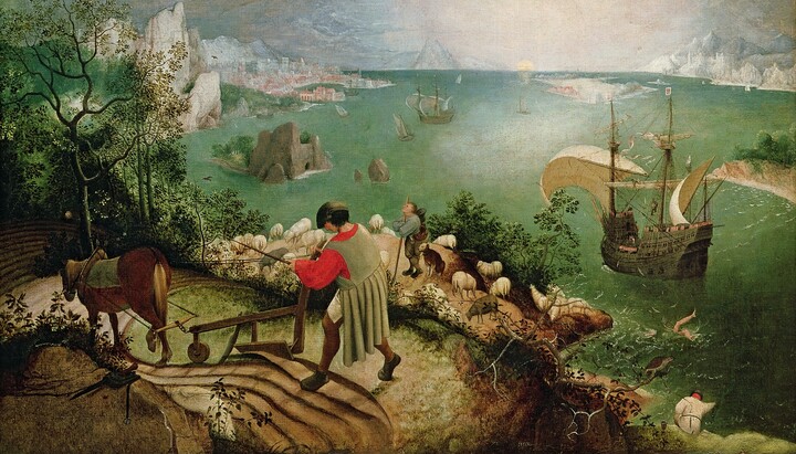 How Icarus drowned unnoticed
