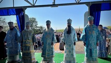 В Йосафатовій долині архієреї УПЦ звершили святкову літургію