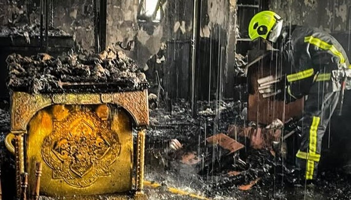 The monastery of the Khust Eparchy of the UOC in the village of Hrushovo. Photo: State Emergency Service