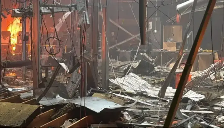 The aftermath of the strike on Kryvyi Rih. Photo: the Prosecutor General's Office