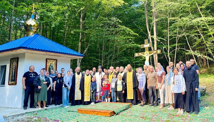 Chapel dedicated to St. Amphilochius of Pochaiv in the village of Stuzhytsia. Photo: Mukachevo Eparchy
