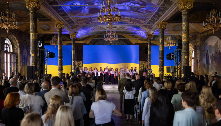 The Summit of First Ladies and Gentlemen at the Refectory Church of the Lavra. Photo: Olena Zelenska’s Facebook page