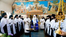 Met. Clement serves memorial service for murdered Sviatohirsk Lavra monk