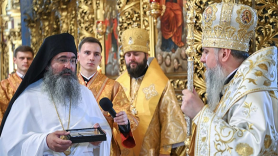 Архімандрит Никанор та Епіфаній Думенко. Фото: ПЦУ