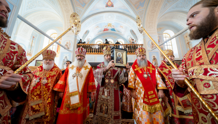 Предстоятель УПЦ очолив чин прославлення святої Ольги Києво-Флорівської. Фото: УПЦ