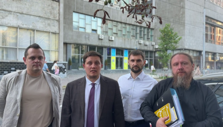 The UOC legal team. Photo: Nikita Chekman's Telegram channel
