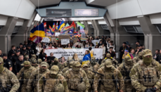 Gay pride march held in Kharkiv metro