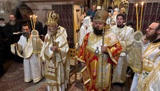 У Єрусалимі Рівненський митрополит співслужив ієрарху Єрусалимської Церкви