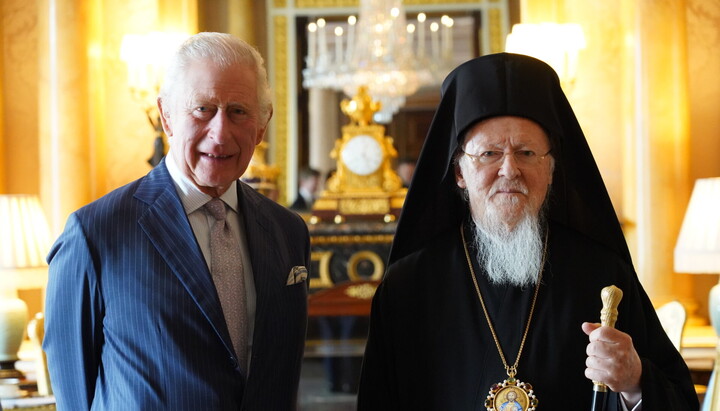 Патріарх Варфоломій і король Карл III, 2022 р. Фото: orthodoxtimes.com