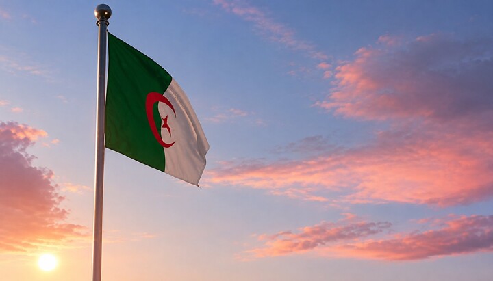 Прапор Алжиру. Фото: shutterstock