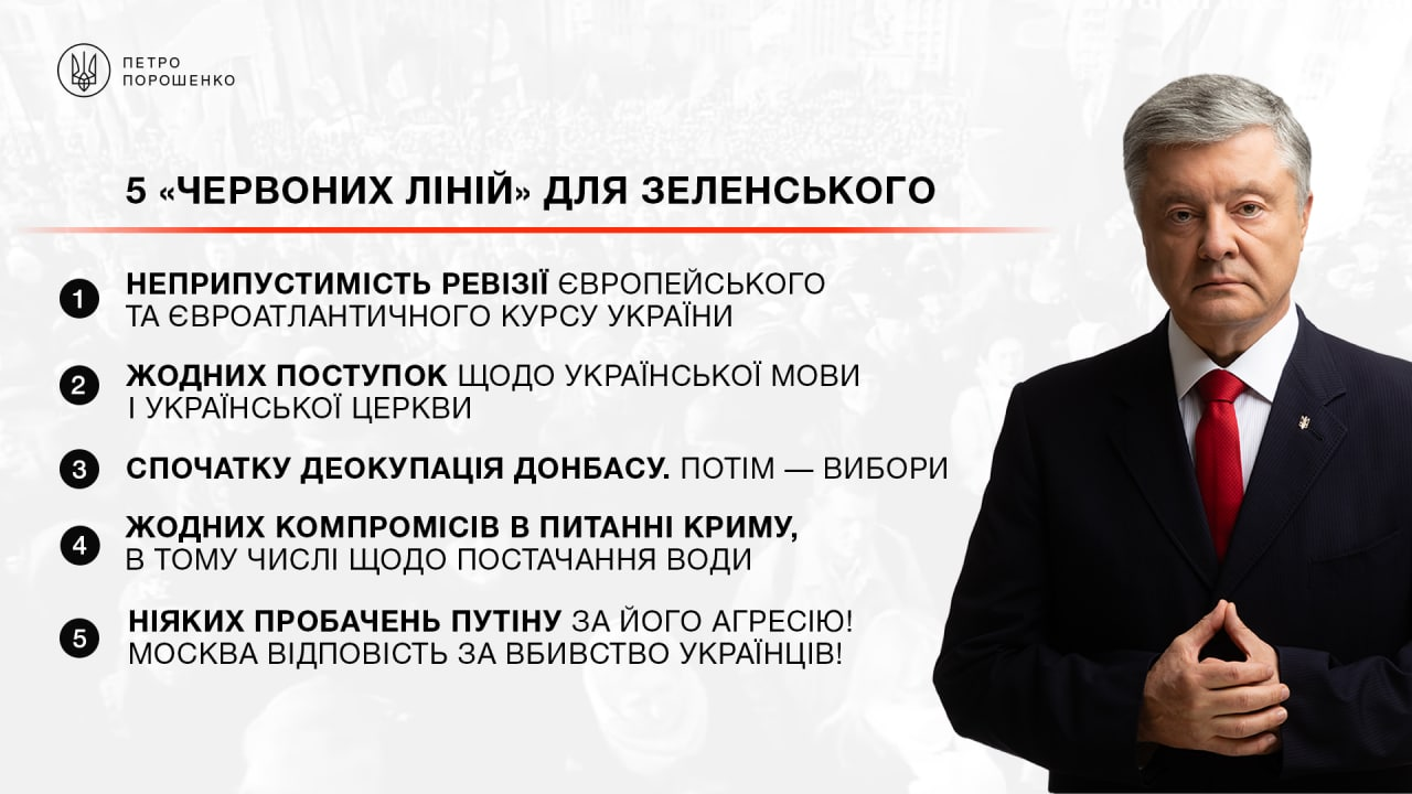 Poroshenko draws a 