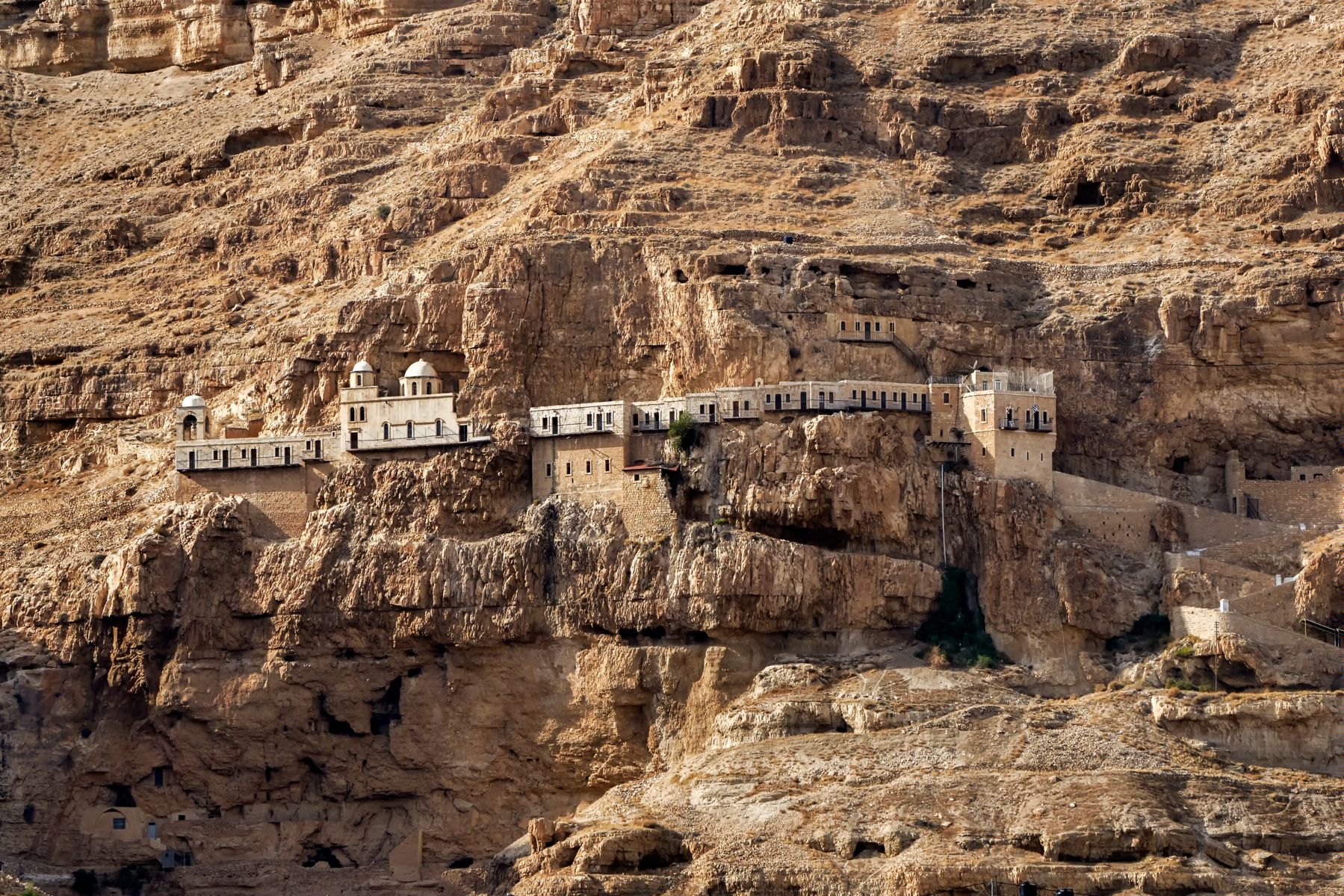 View of the cliff Monastery of Temptation